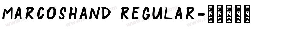 MarcosHand Regular字体转换